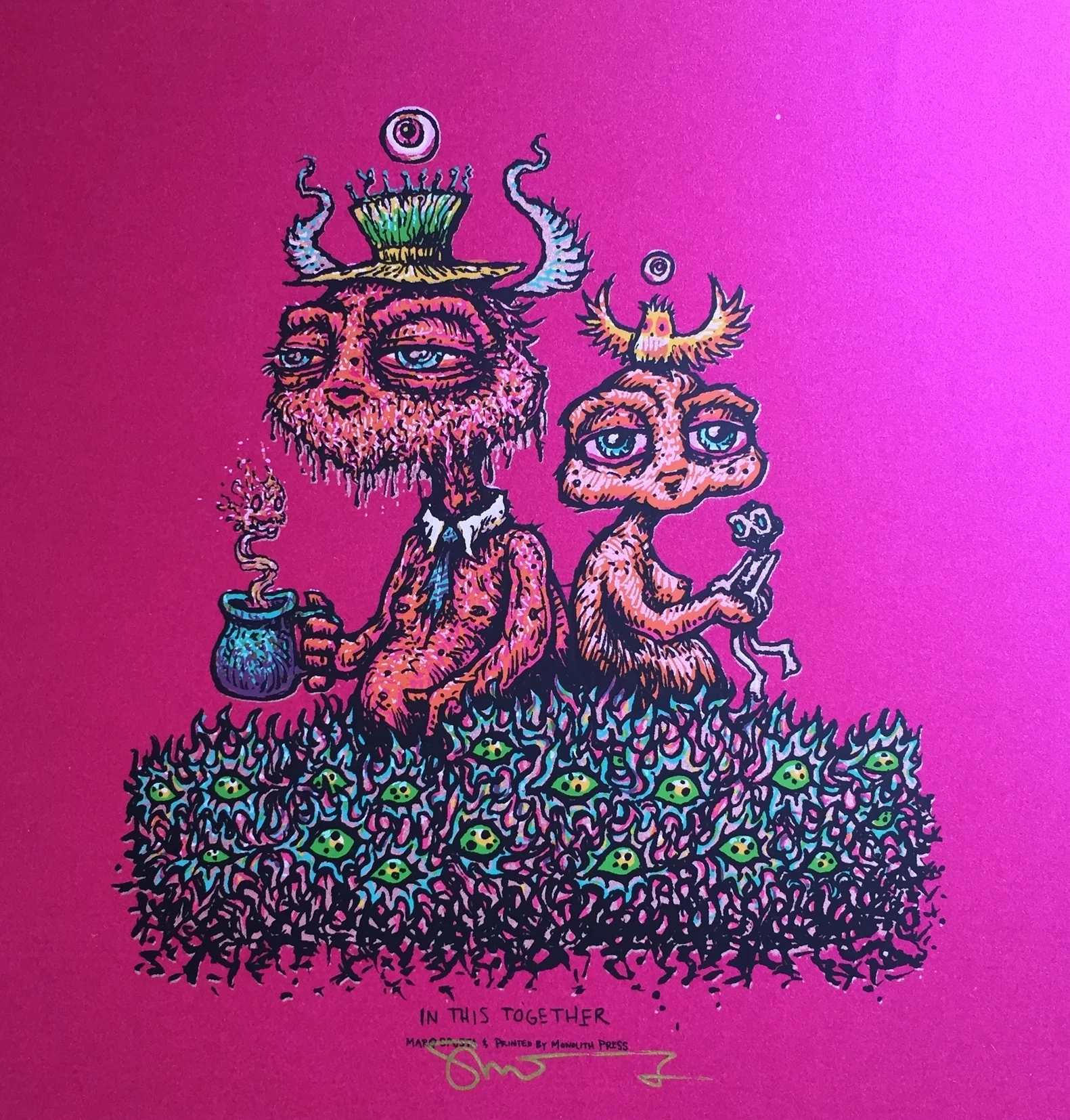 In This Together Mini Screen Print 7" x 7" raised almost $200 for Share Our Strength - No Kid Hungry in 2015