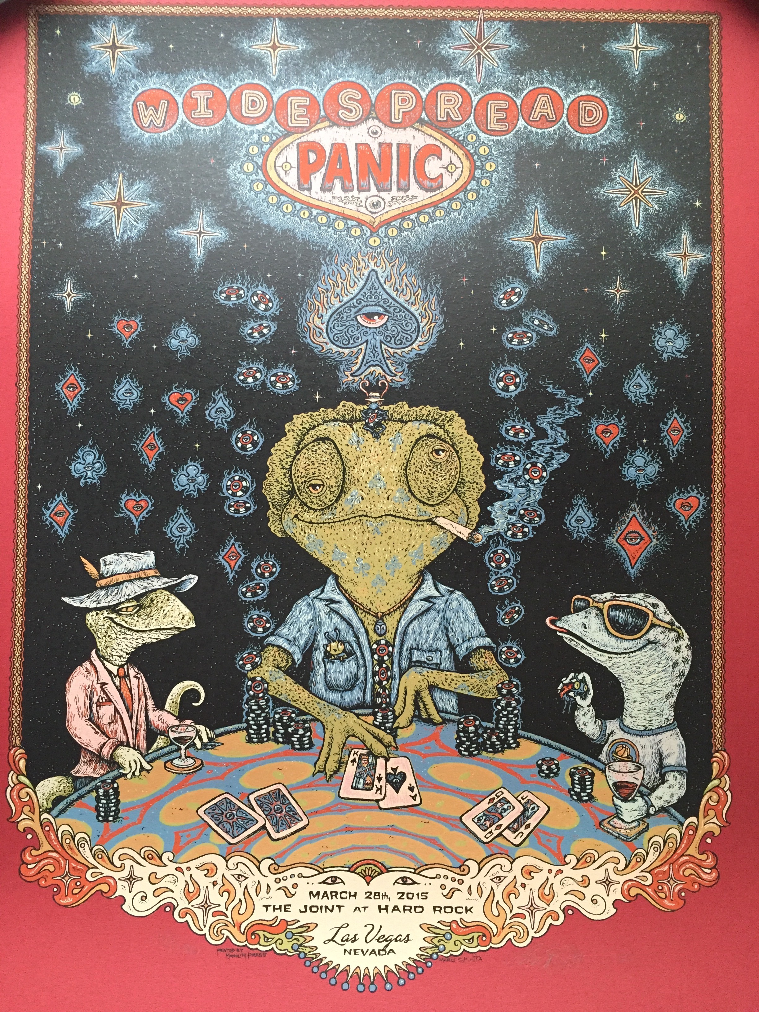 Widespread Panic 2015 Las Vegas Poster 18" X 23.75"