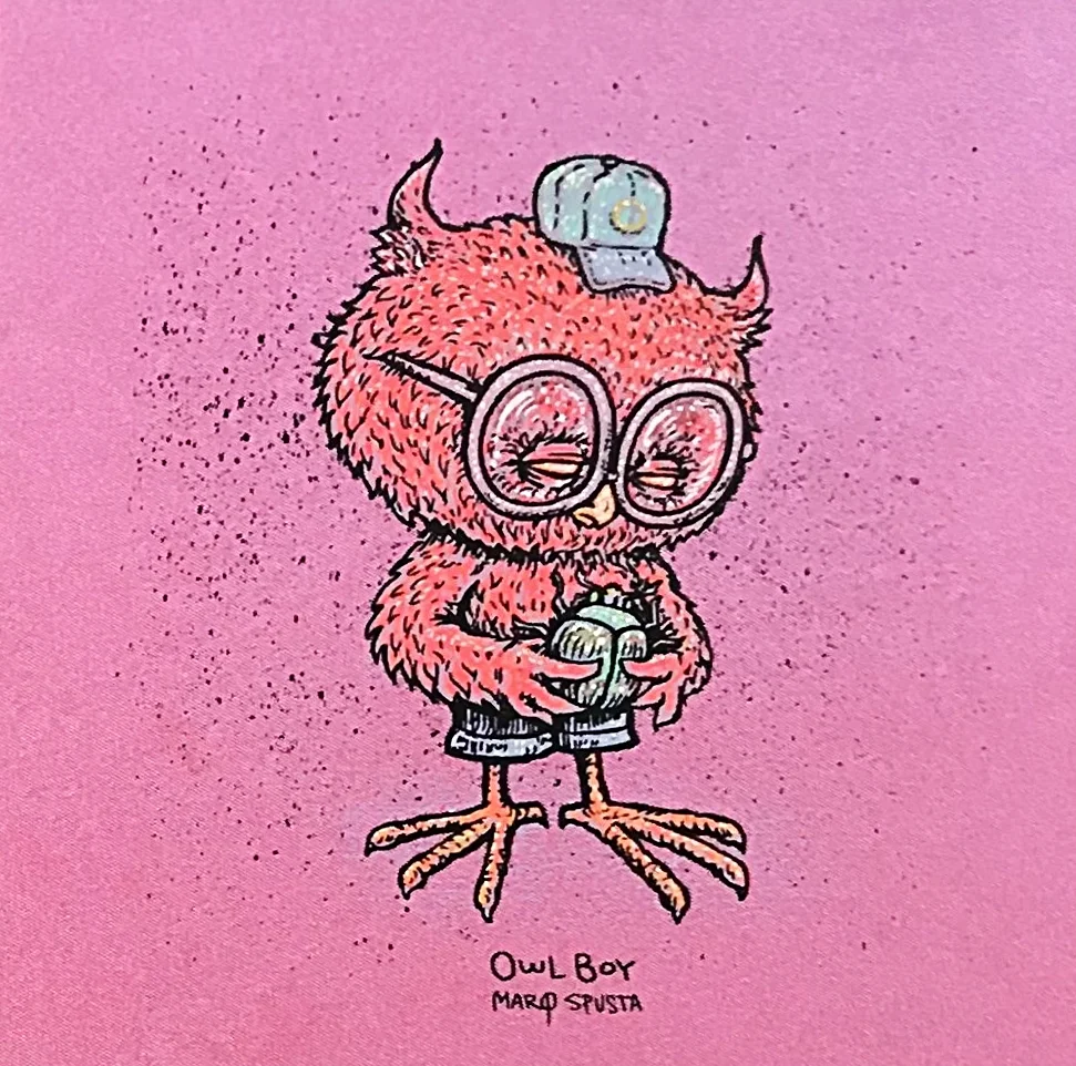 Mini Owl Boy was a part of our Bugs + Swings Lotto raising $700 for The World Food Program in Feb 2018