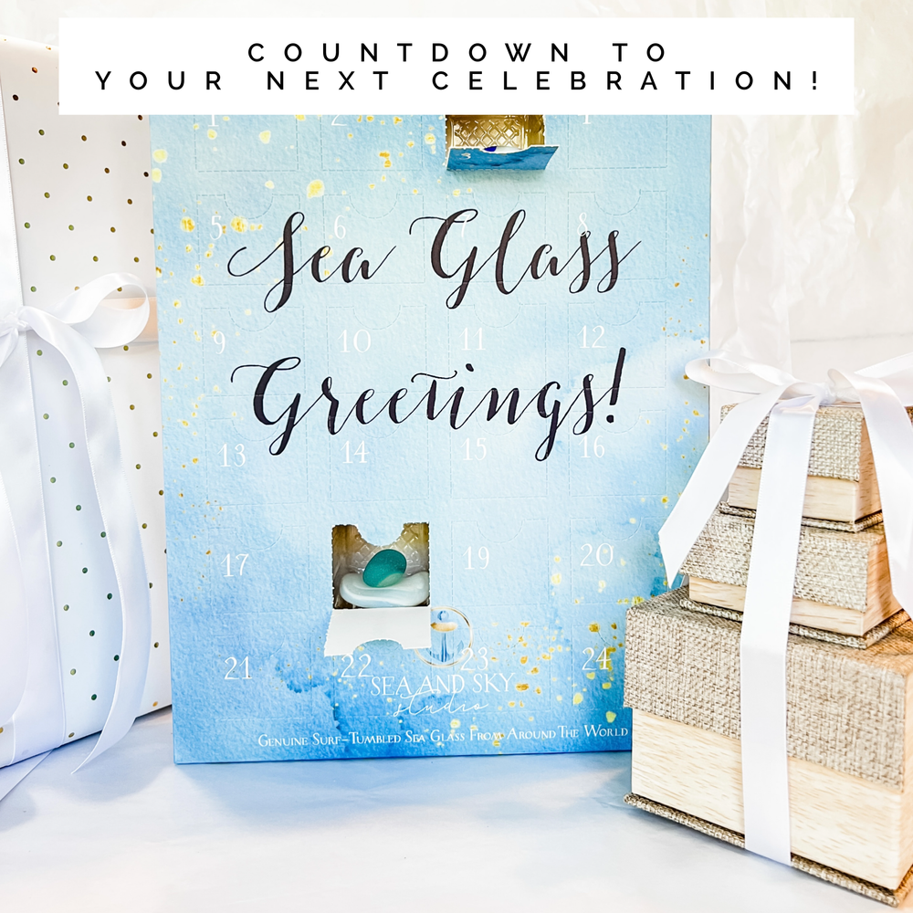 Sea Glass Advent Calendar - Genuine Sea Glass - One of a kind
