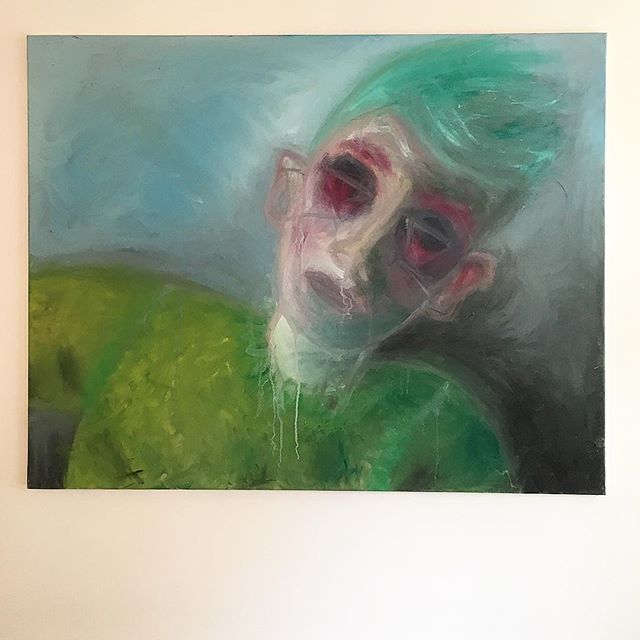 This painting too shows horrendous scars on my soul. I believe they are self portraits but if a side of me I want no one to see see they are the burdens and darkness of growing up gay in an era of section 28 Britain. #chisholm #mrpauldavidchisholm #q