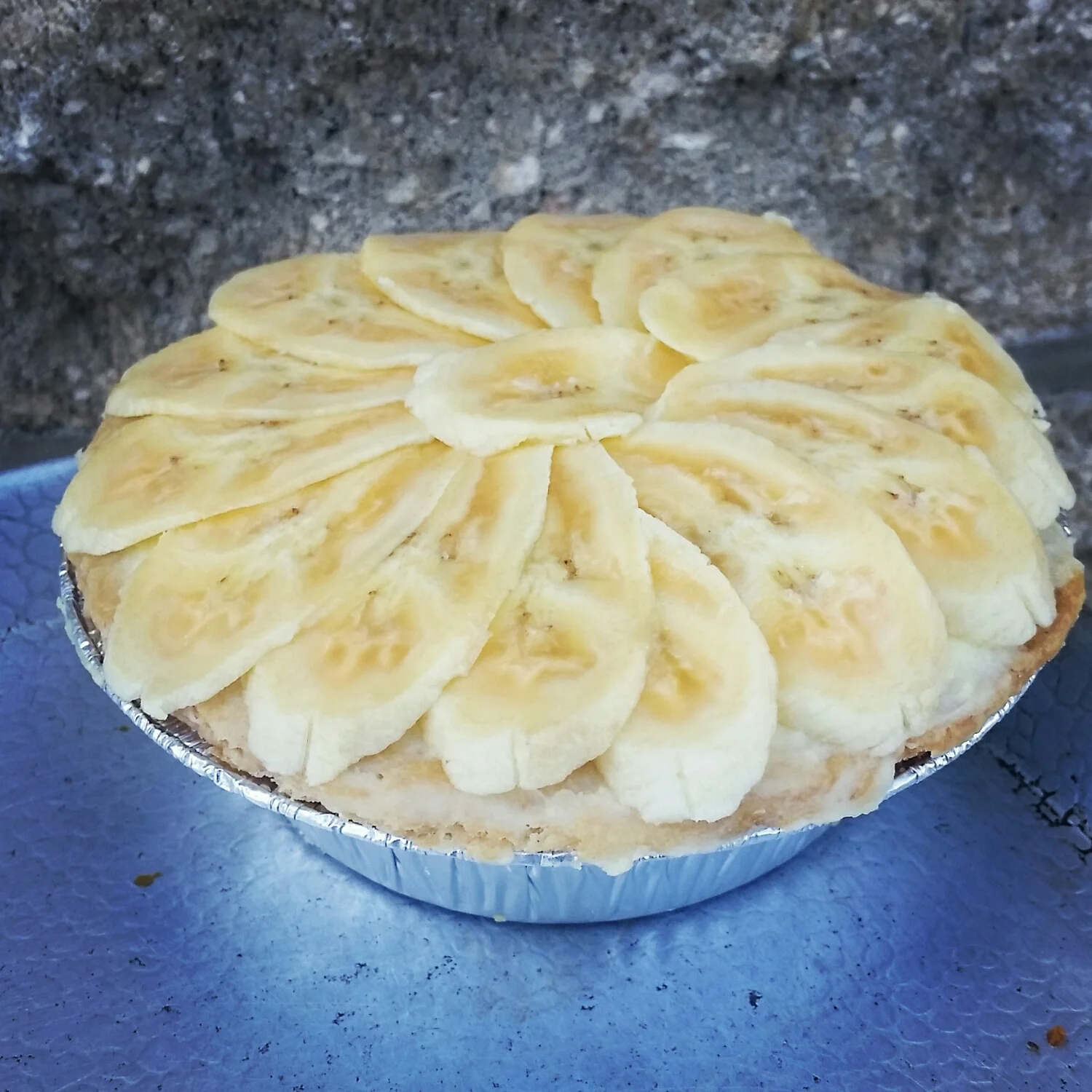 Banana Brulee, before the torch. 