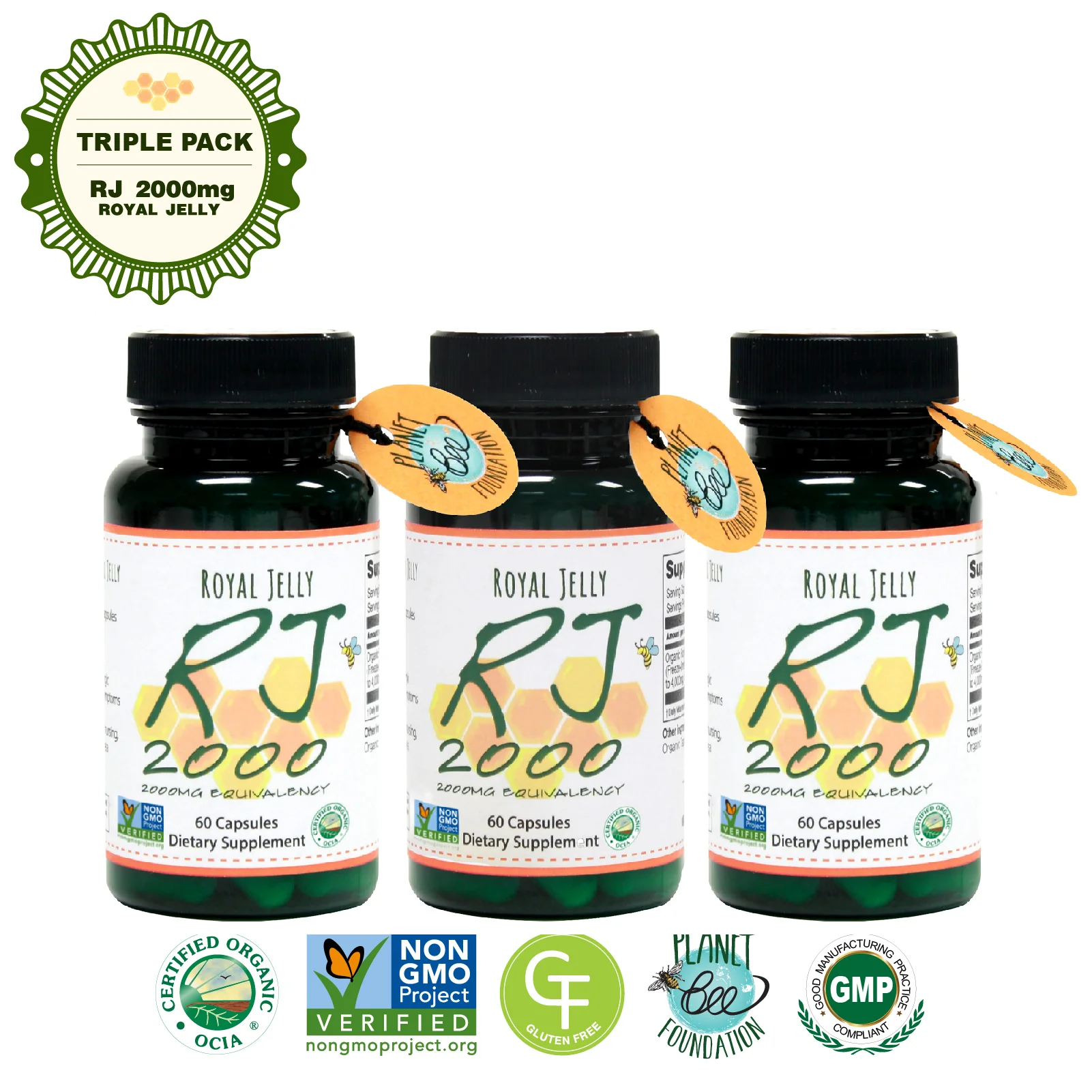 ROYAL JELLY 2000MG EQUIVALENCY_Triple PACK (3 X 60 CAPS)