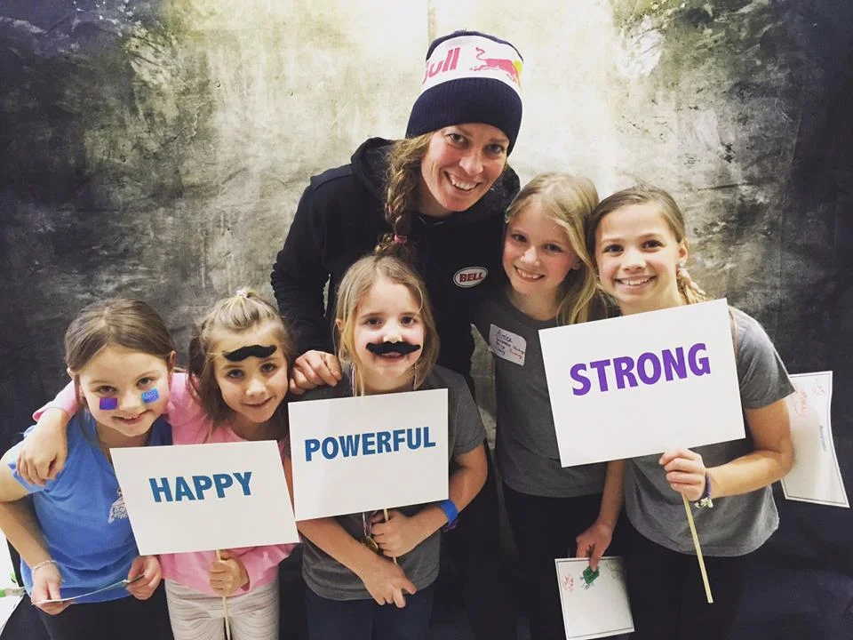Olympian Jill Kintner at the photo booth