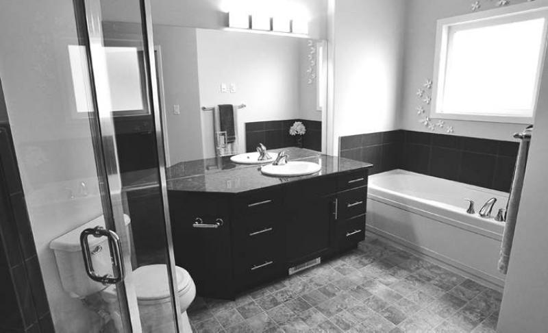 The master bedroom's ensuite has six-foot a jetted tub.
