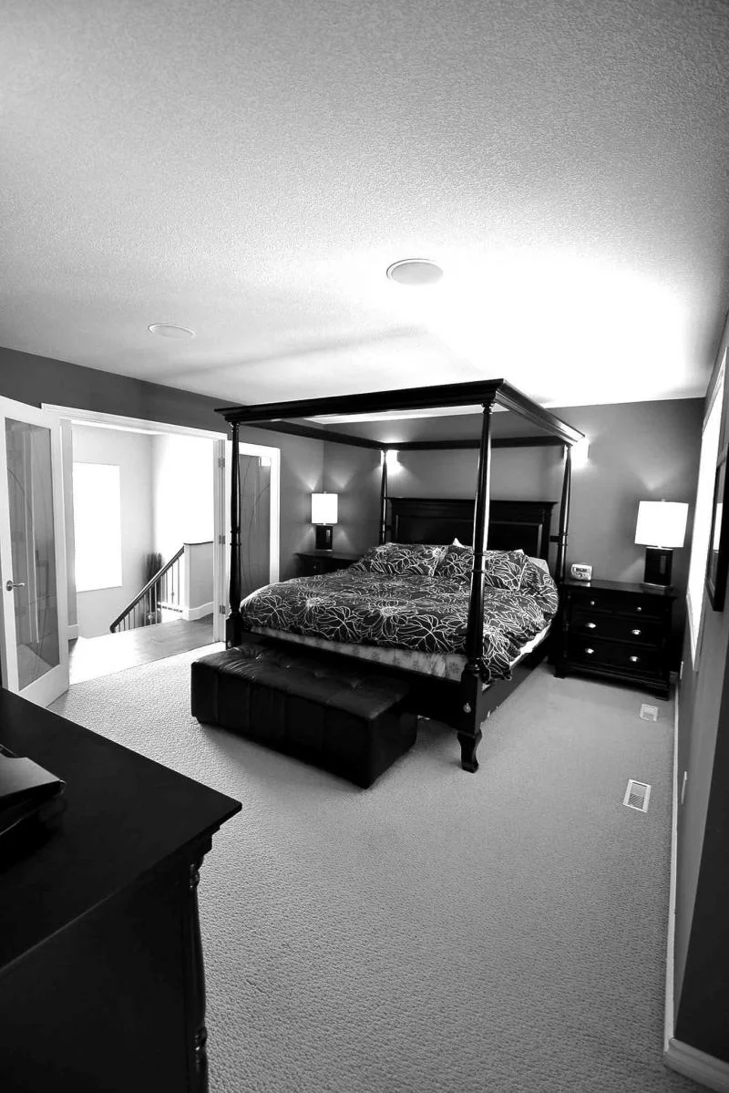 A big, bright and elegant space, the privately positioned master suite is a true retreat.