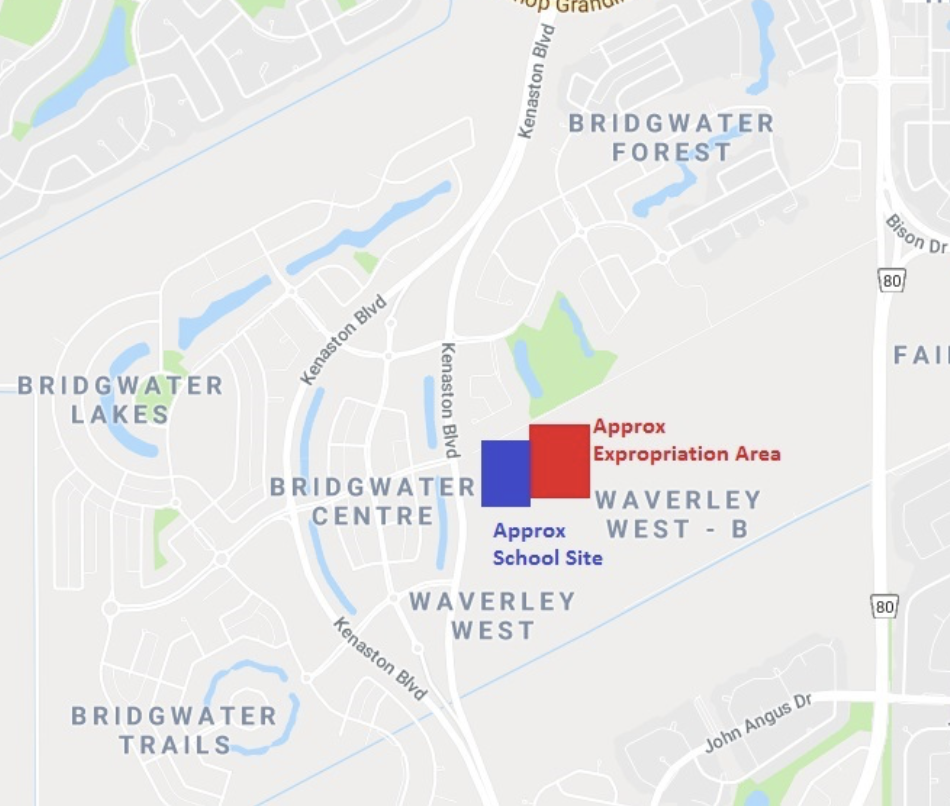 Site of K-8 school High School & recreation complex to be built. [4}