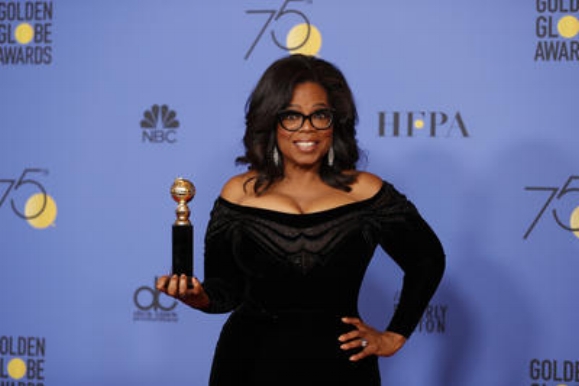 Oprah and her Golden Gobe