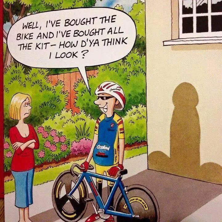 When you think you are looking like the Tour de France