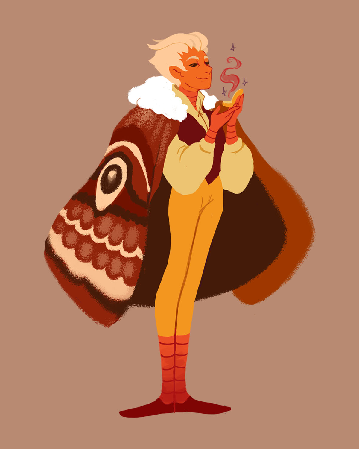 The Marbled Emperor Moth