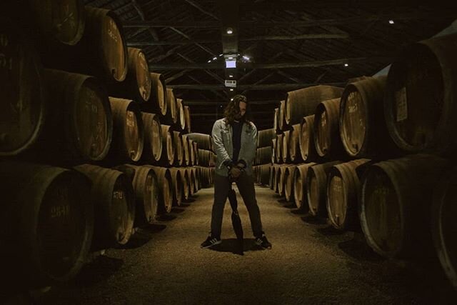 Barrels 'n' Barrels of port at Taylor's Cellars in #Porto . One of my new favorite smells is a port wine cellar such as.  Want to make a scratch n' sniff photo book to keep the memories smellin' #fresh.