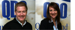 Left to right: Adrian Pratt & Kylie Dennis