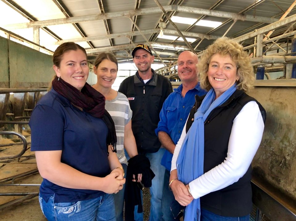 Left to right: Torie Harrison, Kacey Walker, Tony Green, Lucas Kennedy and Kym Harrison.