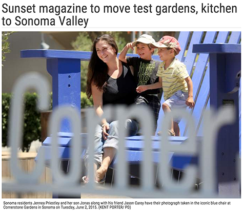 Sunset magazine to move test gardens, kitchen to Sonoma Valley