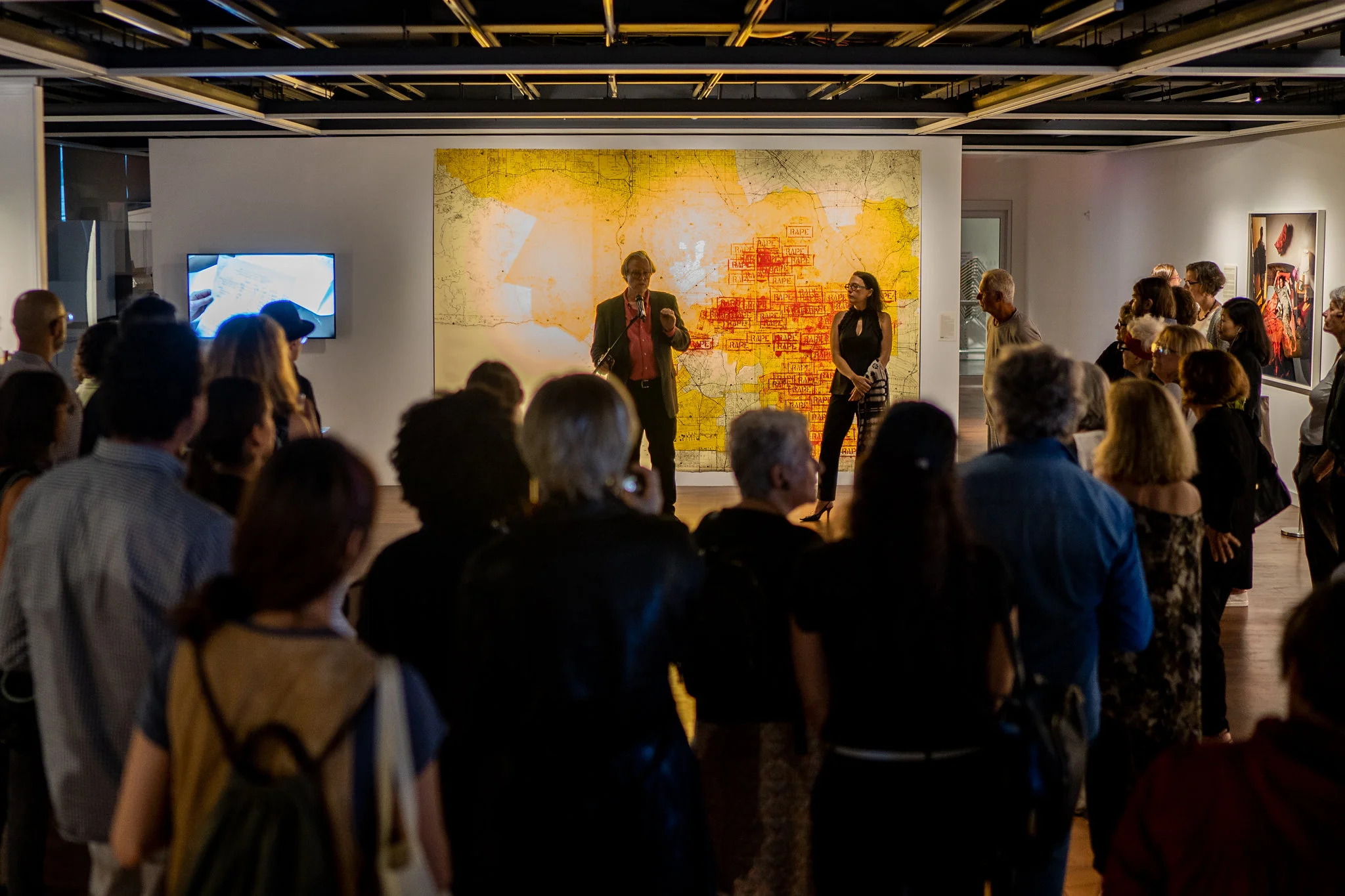 The Un-Heroic-Act opening. Photo Austin Pogrob
