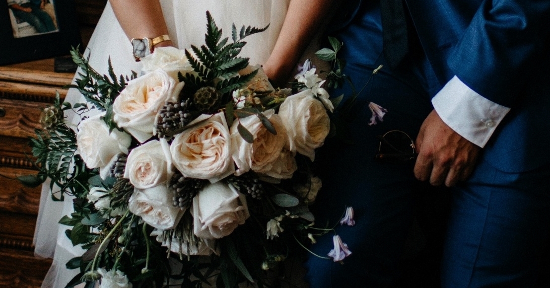 Bride's blush bouquet - Dylan and Sarah Photography