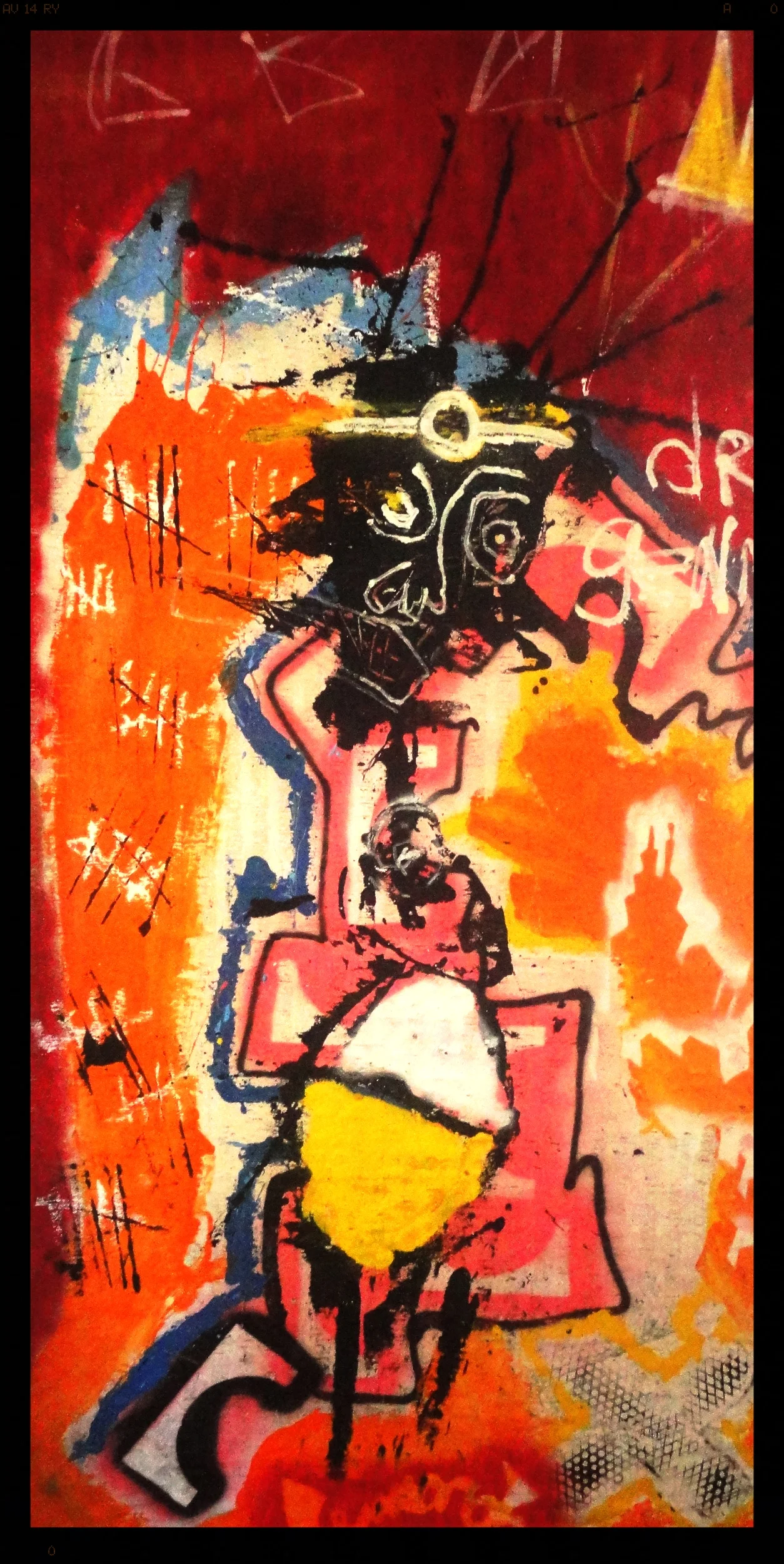 Dr.gennardo  (2014) // mixed on bamboo blinds // 70x36 // 2200