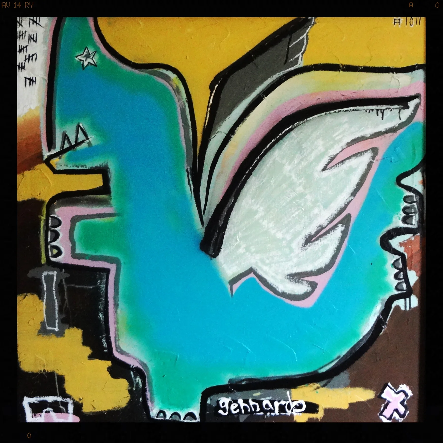 extinct #1011 (2015) // oil on canvas // 37x37 // 2100