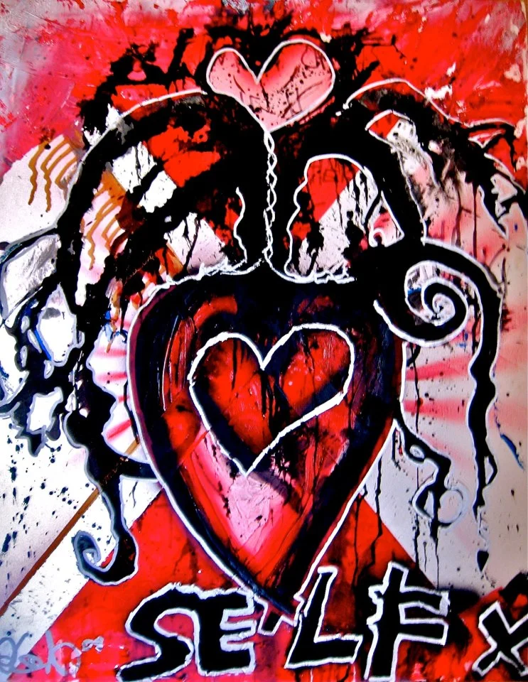 SELF (2008) // oil and plaster on canvas // 36x24 // Sold