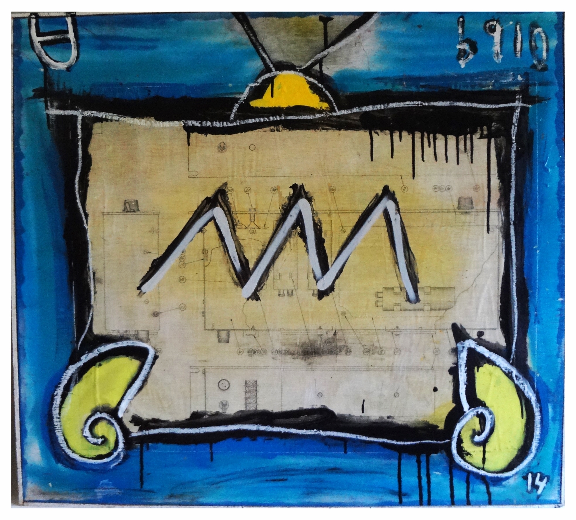 #910 Satellite of Love (2012-2014) // oil on panel // 1200