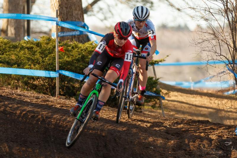 Emma White and Ellen Noble battle it out at the 2015 NBX Gran Prix. NBX will serve as the grand finale of the 2016 Vittoria NECXS.