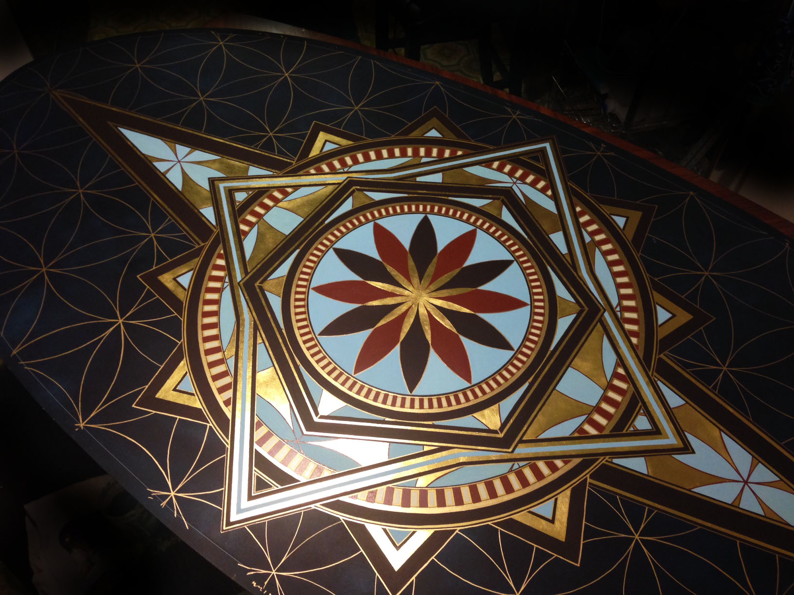 22K GOLD GILDED MANDALA