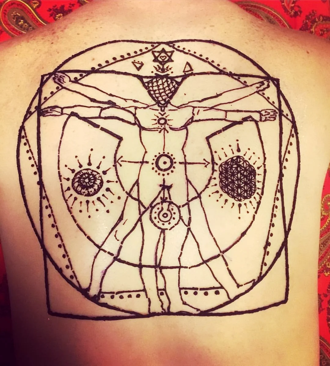 "Vitruvian Burning Man"