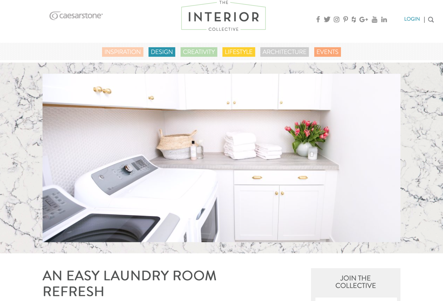 An Update on Our Laundry Room Over on The Interior Collective