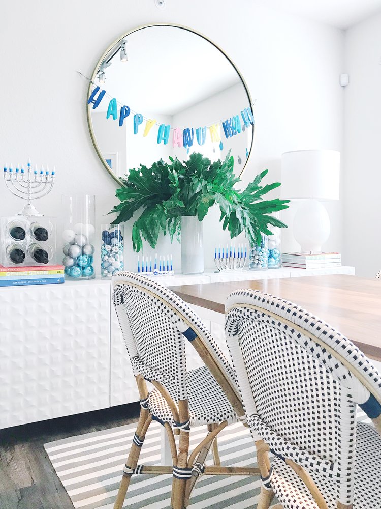 OUR COASTAL MODERN HANUKKAH DECOR