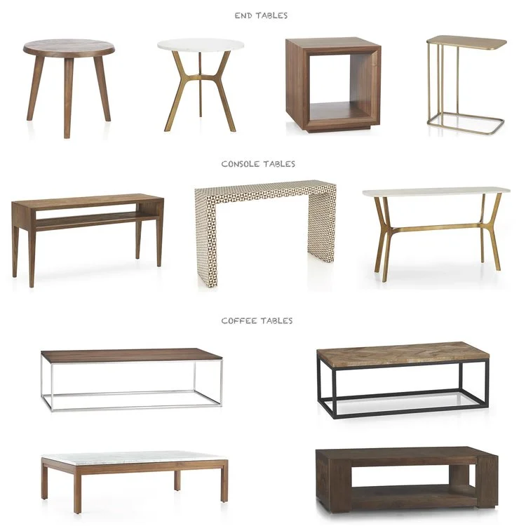 CRATE & BARREL 15% OFF ACCENT TABLE SALE
