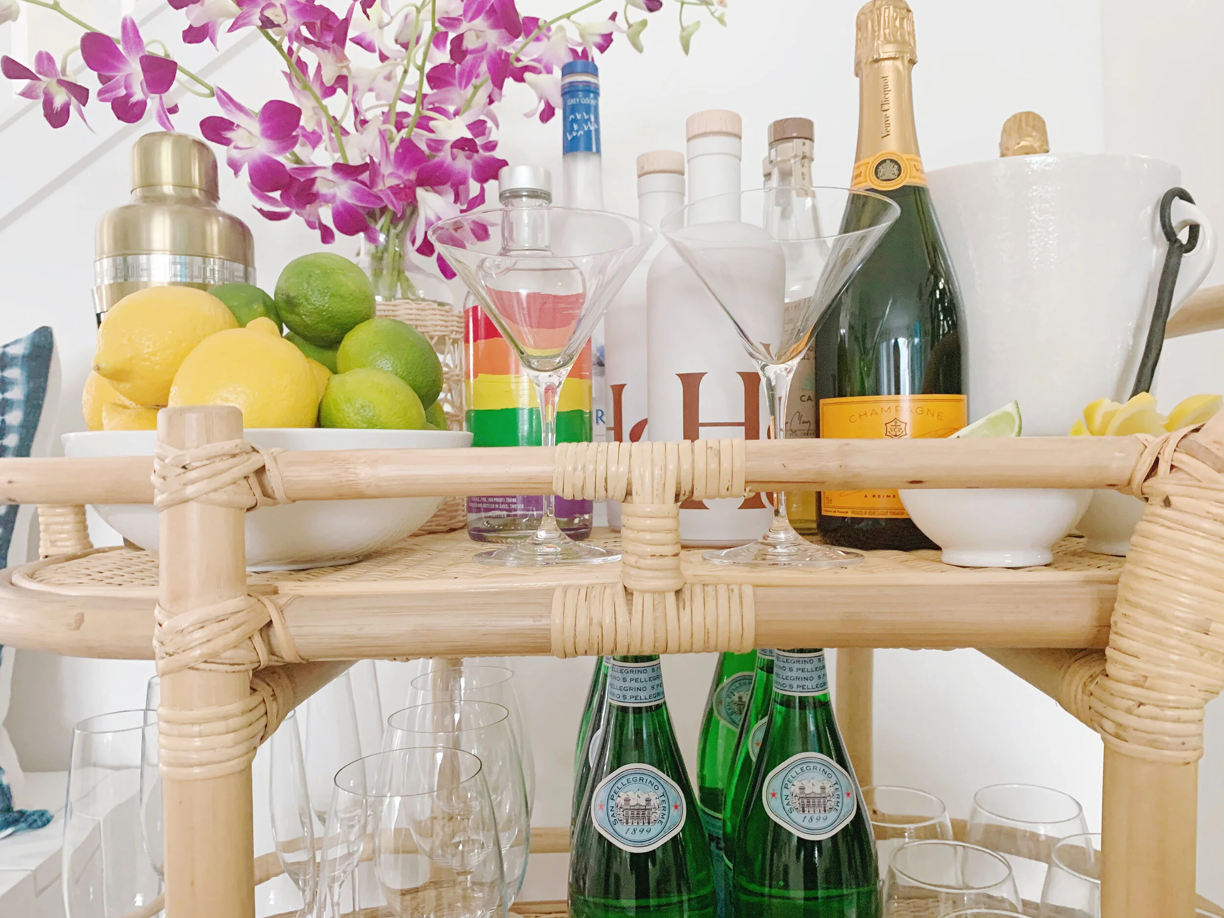 One Bar Cart Two Ways
