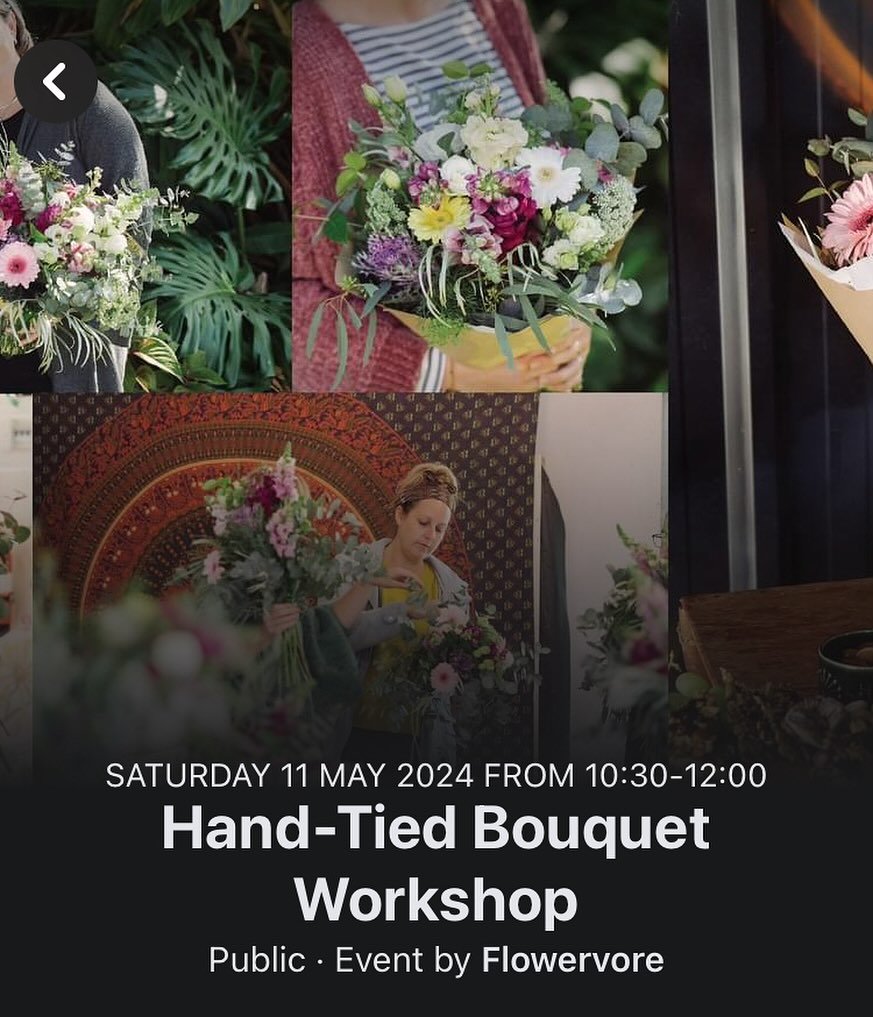 💐 This #mothersday weekend - learn how to make a beautiful hand-tied bouquet with a range of fresh seasonal blooms and foliages, whilst enjoying a yummy morning tea, at Homegrown Cafe Palmwoods. 

In putting this together I thought it would make a r