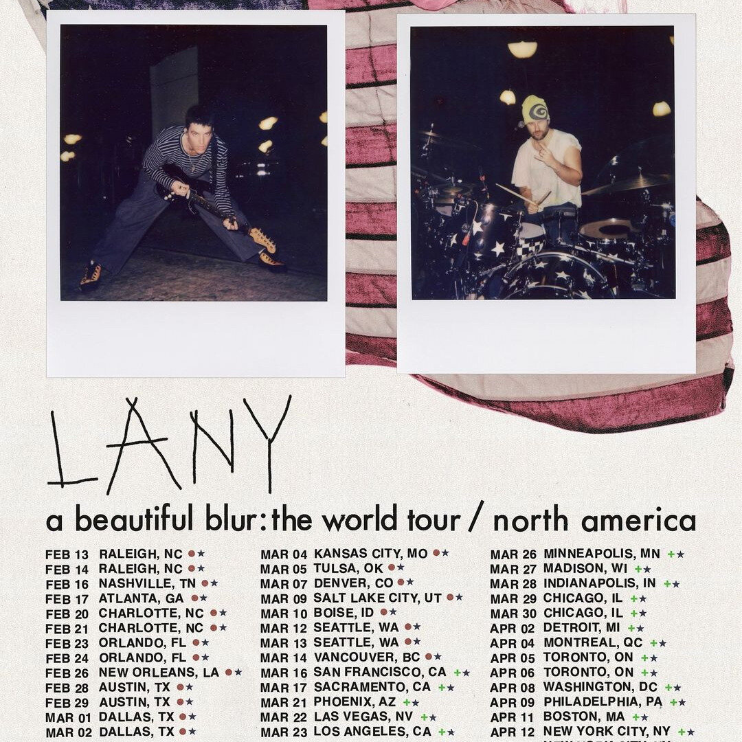🔥 @ThisisLANY a beautiful blur: the world tour kicks off tonight in Raleigh!! 🔥