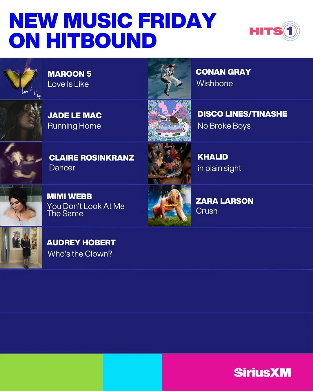 New Music Friday on HitBound! @jadelemac “Running Home” added to #HitBound on @siriusxmhits1