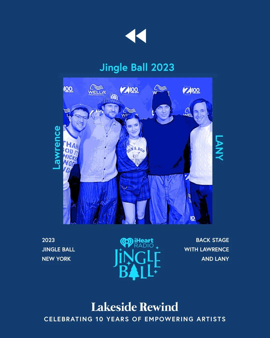 Jingle Ball week is here! Catch @JadeLeMac at Z100&rsquo;s All Access Lounge - and rewind to @LANY and @Lawrencetheband taking over the stage in 2023.

#LakesideRewind #Z100JingleBall #AllAccessLounge