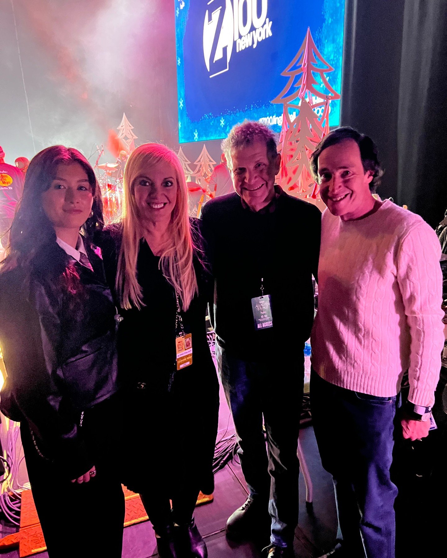 Thanks to @alissapollack, @markadamsradio, @tompoleman and the entire @z100newyork team for having us at Jingle Ball NYC!