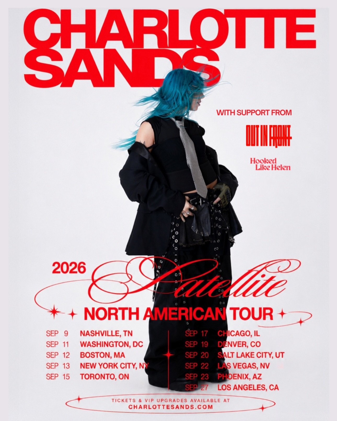 Less than one month until the @CharlotteSands Satellite Tour with support from @hookedlikehelen and @outinfrontofficial. See you out there 🛰️