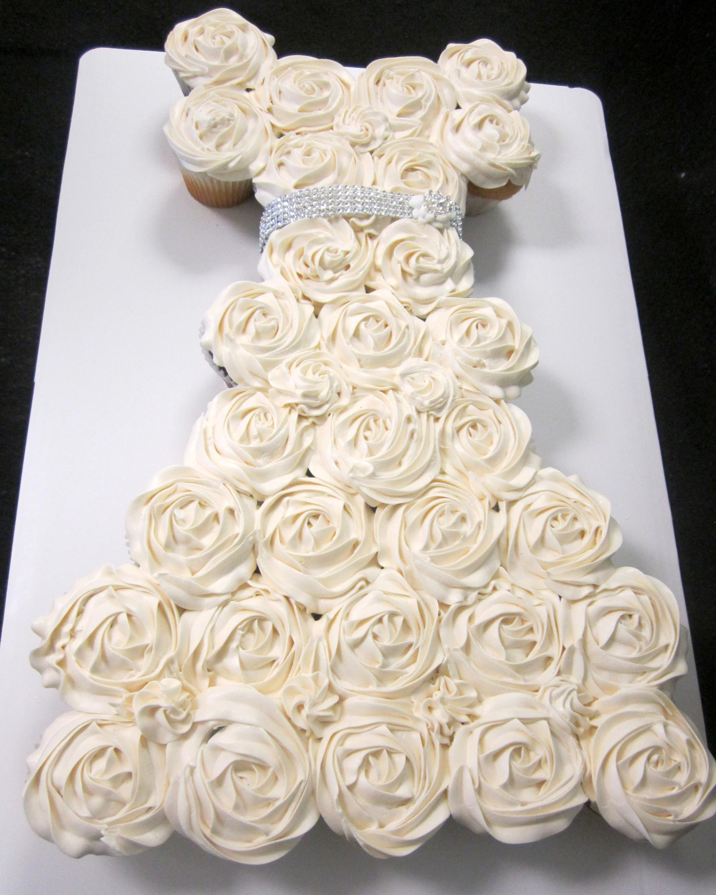 Cupcake Wedding Dress Cakes