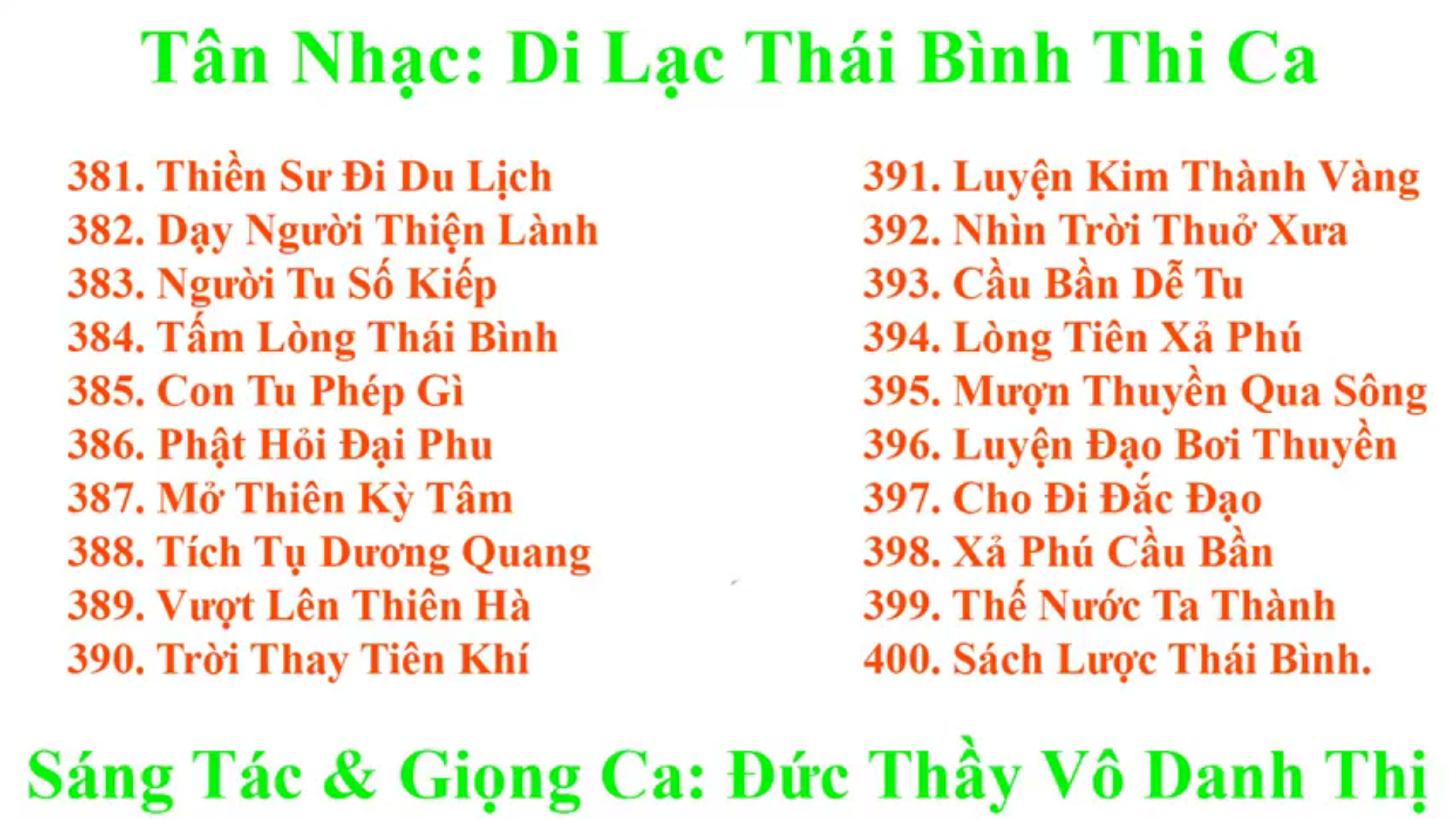 Di Lạc Thái Bình Thi Ca - Lần 20