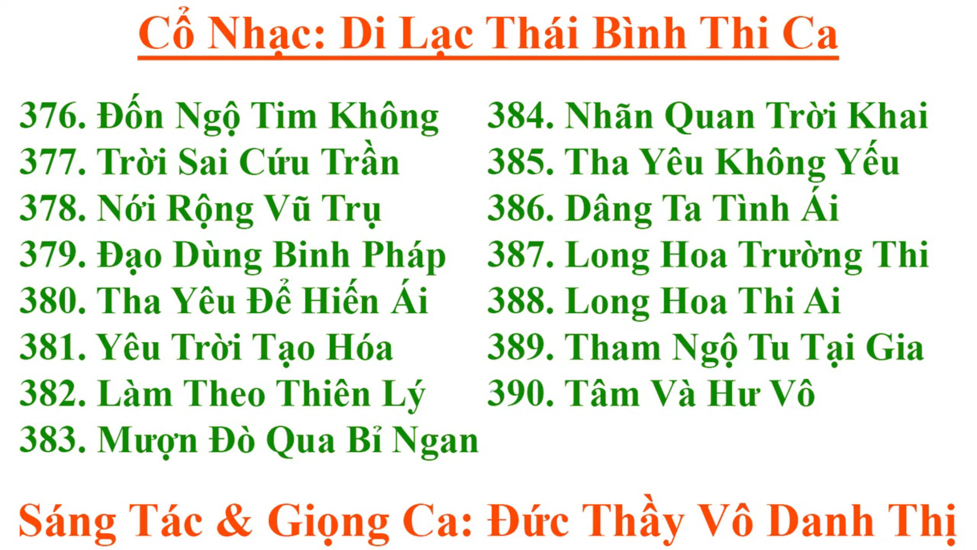 Di Lạc Thái Bình Thi Ca - Lần 26