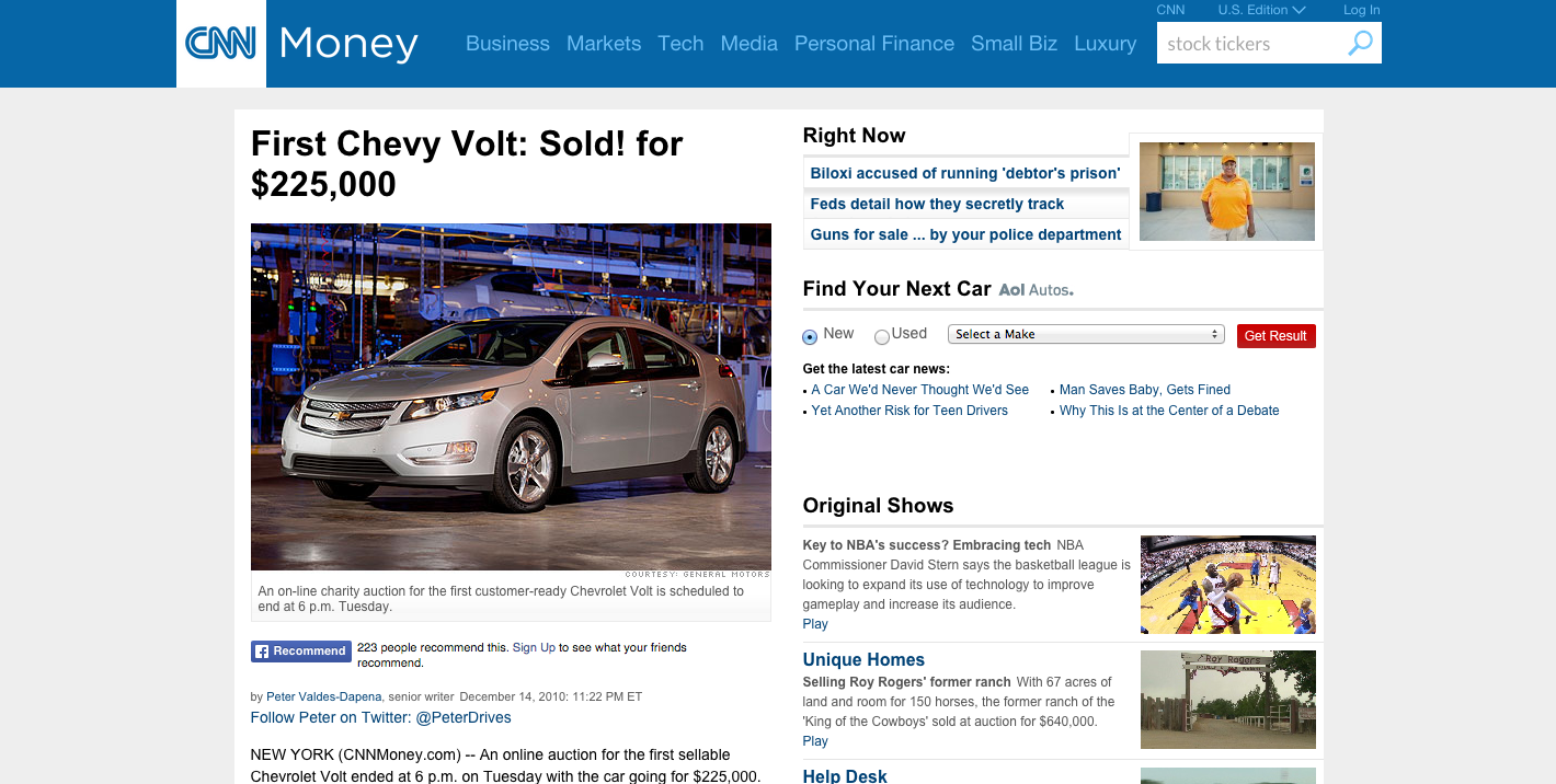 Online Volt Auction