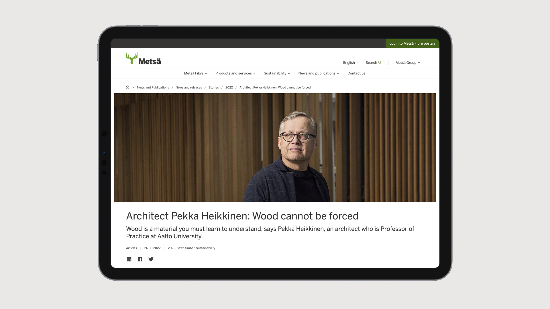 Architect Pekka Heikkinen Wood cannot be forced.png