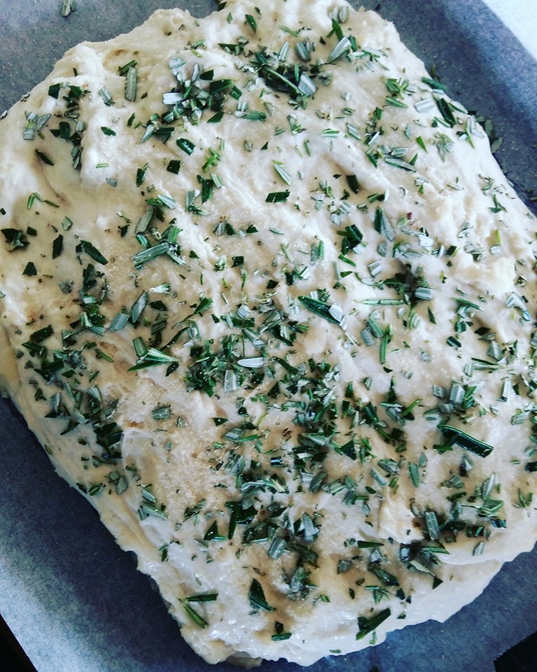 Fresh rosemary and garlic salt!