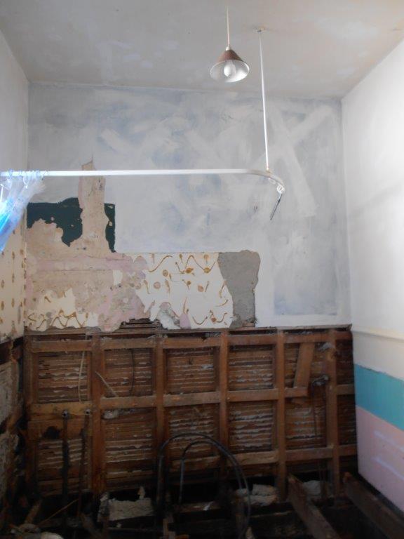 The bathroom after demo