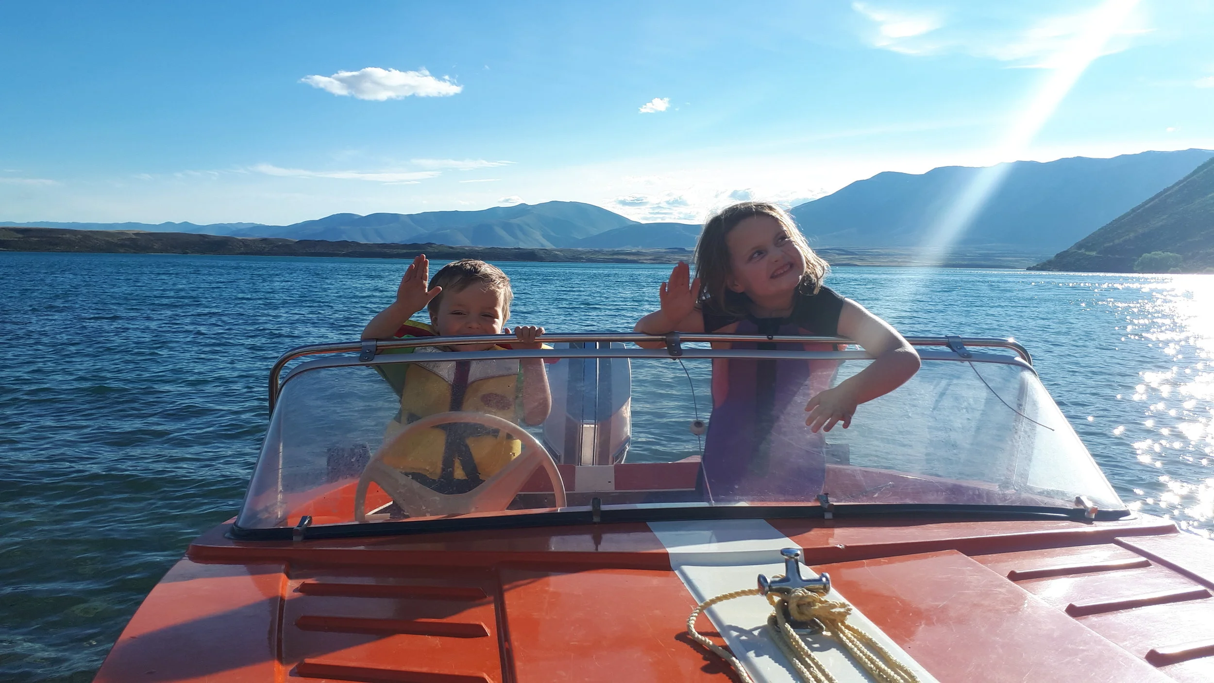 Our playground, 2km away - Lake Ohau.