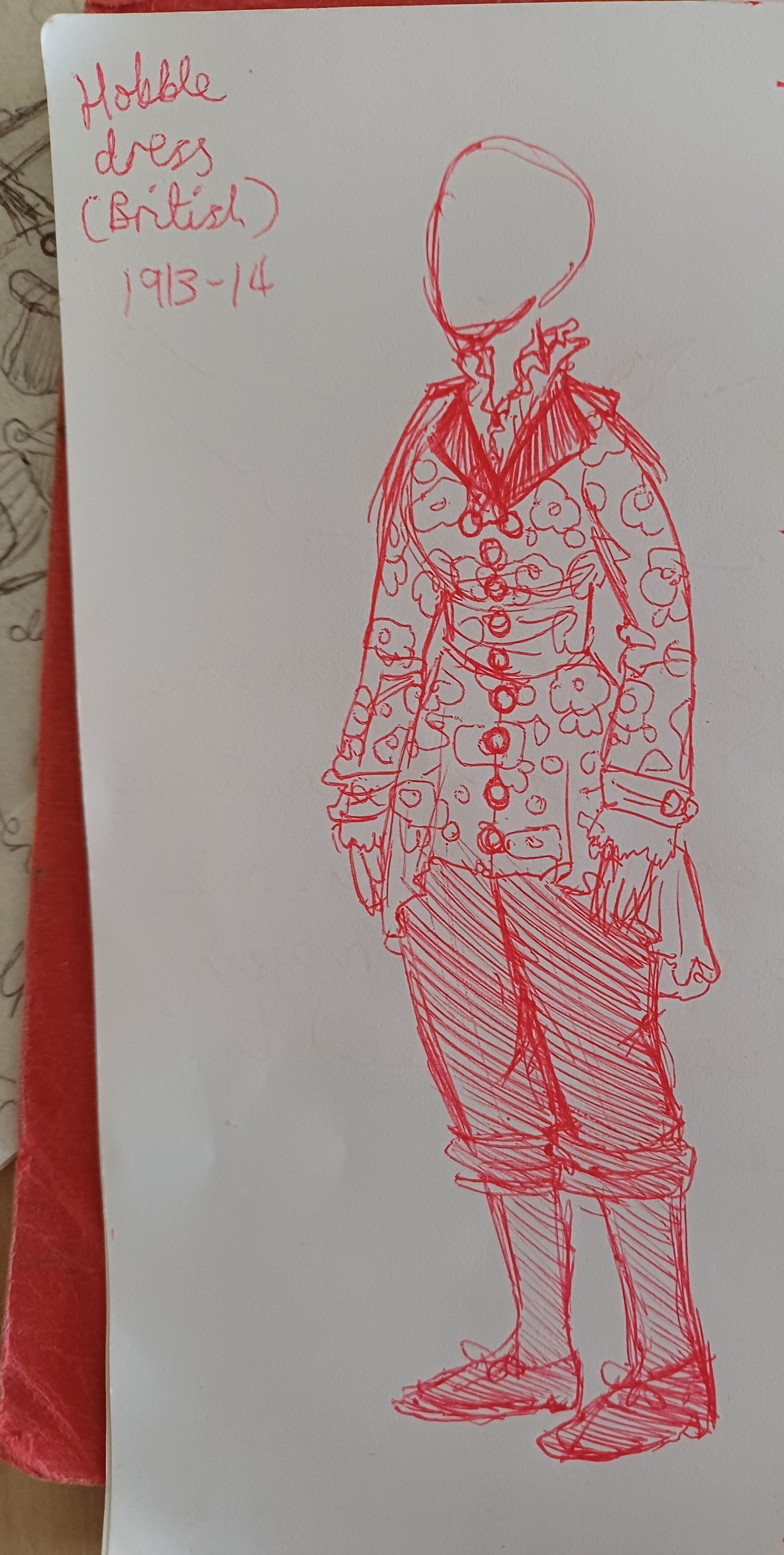 Hobble dress - suit version