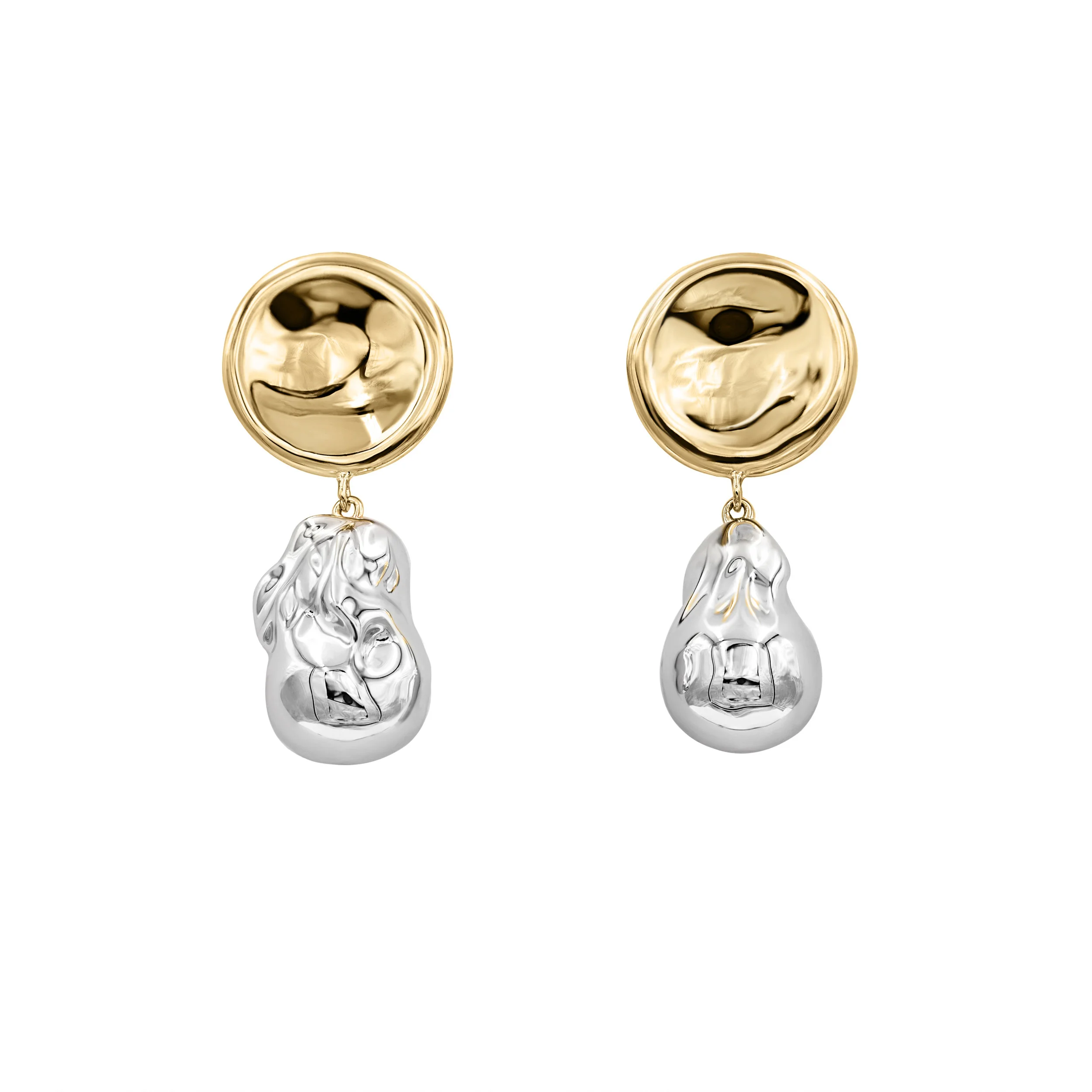 Silver Pearl and Medium Thumbprint Studs 1.jpg