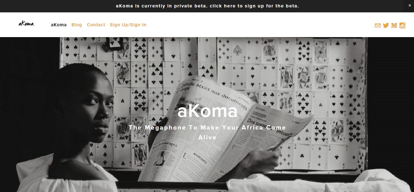 aKoma's main page