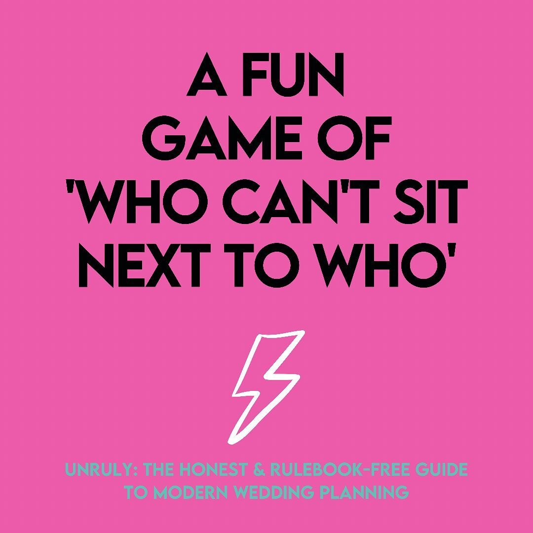 Sometimes it feels like you need a degree in politics to figure out some wedding seating plans. No ones family and friend groups fit into neat little groups of 10. There&rsquo;s no way. It&rsquo;s an emotional game of Tetris 🕹so how do you make it a