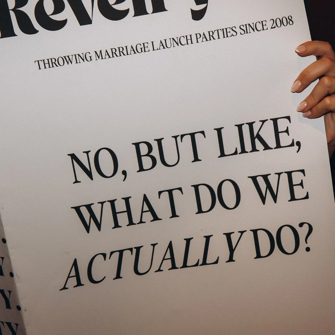 The headlines on what we actually do for you and your Marriage Launch Party ✨